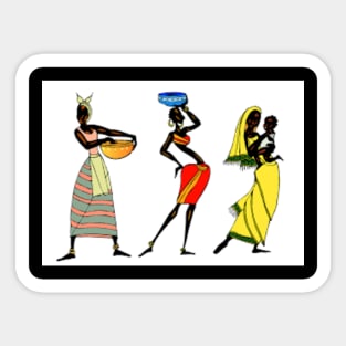 African girls Sticker